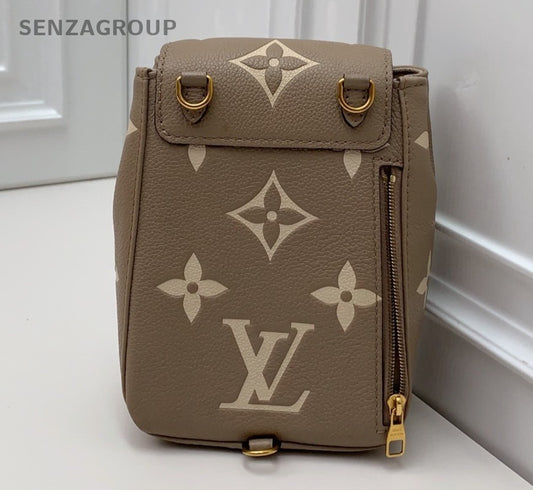Louis Vuitton Tiny Backpack Mini Monogram Gray Gold Women Classic