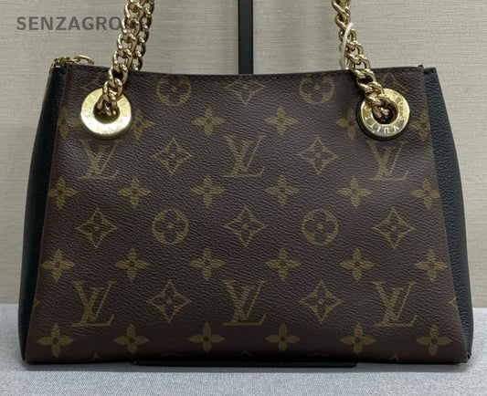 Louis Vuitton Surene BB Monogram Chain Shoulder Bag Crossbody Brown Gold Women