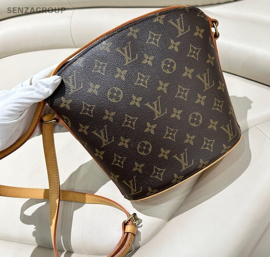 Louis Vuitton Monogram Shell Crossbody Shoulder Bag Women Brown