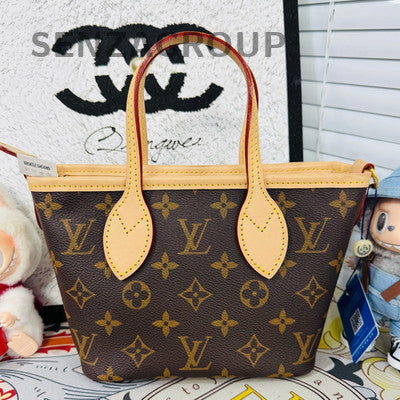 Louis Vuitton Monogram Neverfull BB Tote Shoulder Bag Classic Women