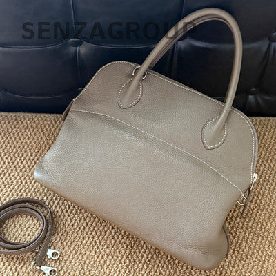 Hermes Bolide 31 Bag Grey Silver Hardware Women's Classic Handbag
