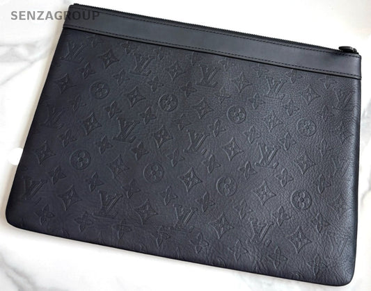 Louis Vuitton Monogram Empreinte Clutch Handbag Calfskin Almost Brand NEW