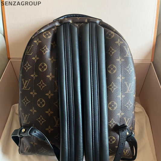 Louis Vuitton Palm Springs Backpack MM Monogram Brown Black Unisex