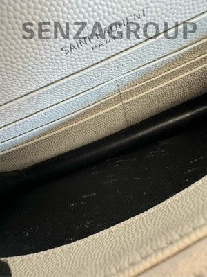 Saint Laurent Silver Logo Envelope Chain Shoulder Crossbody Bag
