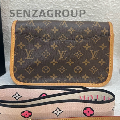 Louis Vuitton Monogram Fendi Baguette Shoulder Crossbody Bag Brown Gold