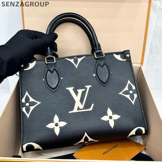 Louis Vuitton Onthego Small Leather Tote Bag - Classic Women's Handbag