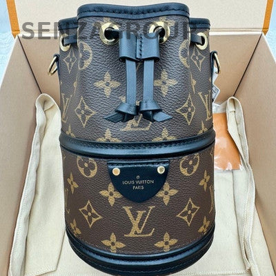 Louis Vuitton Monogram CANOE Bucket Bag Brown Black Women's Shoulder Tote