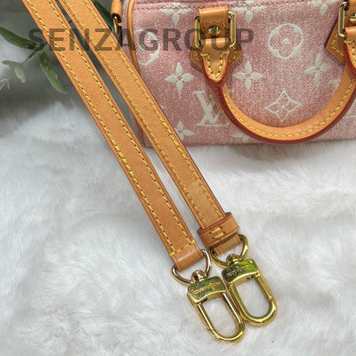 Louis Vuitton Speedy Nano Bag Pink Gold Women's Fashion Handbag Crossbody