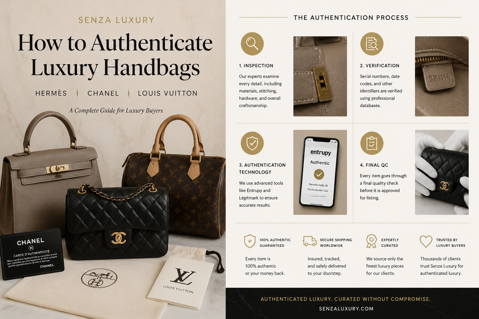 How to Authenticate Luxury Handbags: A Complete Guide for Hermès, Chanel &amp; Louis Vuitton Buyers