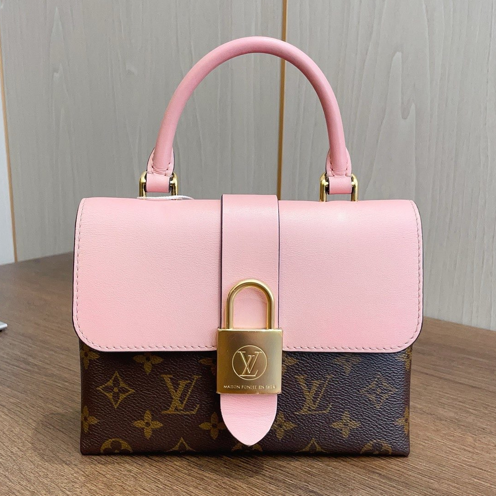 Louis Vuitton Locky BB Locking Handbag Daily Casual Pink Monogram