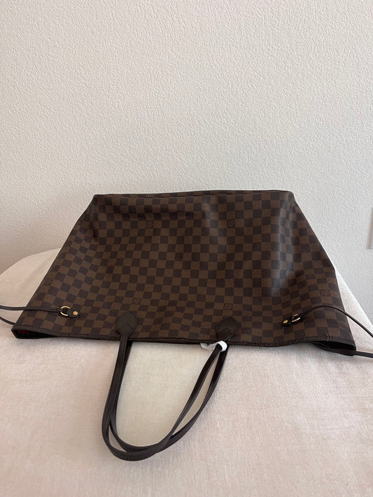 Louis Vuitton checkerboard pattern Neverfull Tote Bag - Pre-Owned