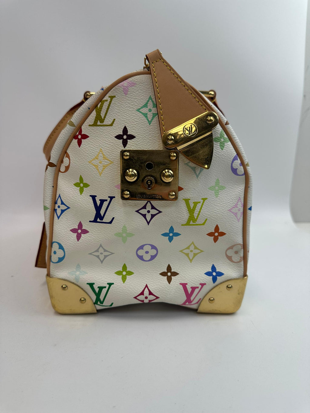 Louis Vuitton x Takashi Murakami Monogram Multicolor Speedy 30 White - Pre-Owned