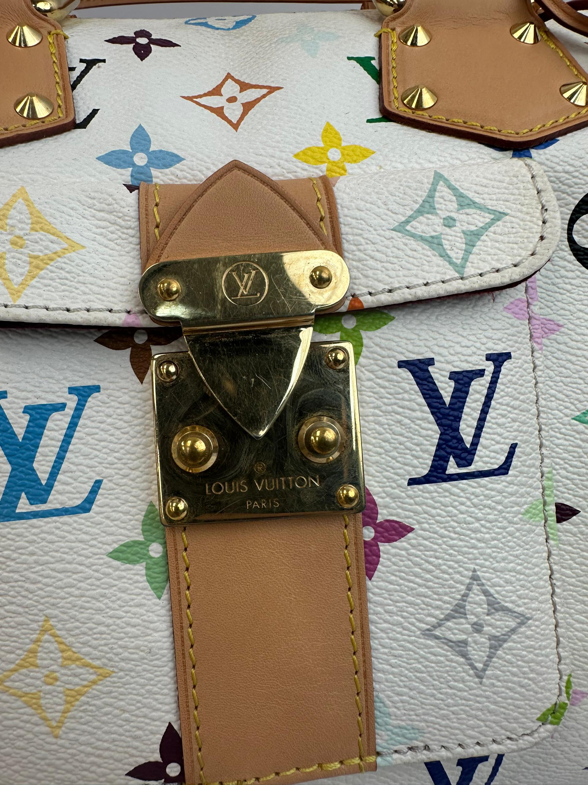 Louis Vuitton x Takashi Murakami Monogram Multicolor Speedy 30 White - Pre-Owned