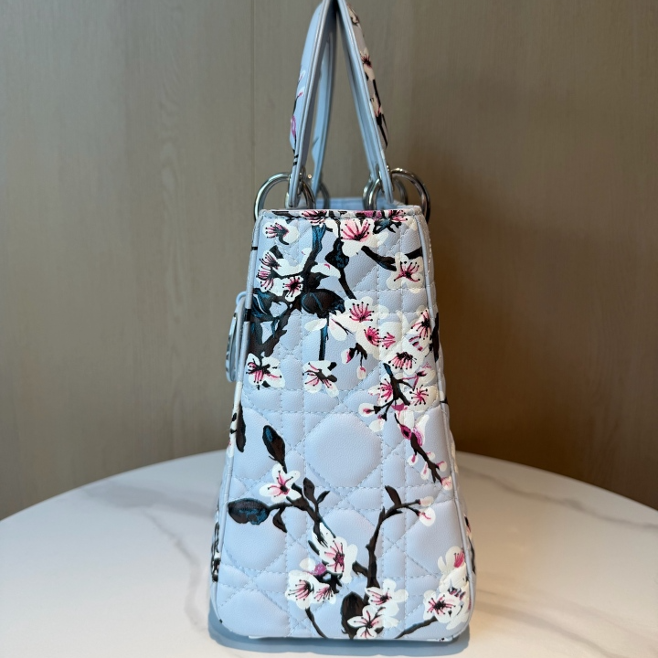 Dior Lady Dior Plum Blossom Limited Edition Handbag 2015 – Pre-Owned