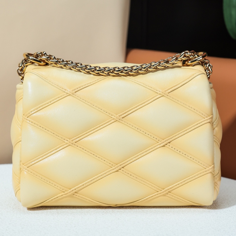 Louis Vuitton Pico Go-14 Chain Shoulder Crossbody Bag Yellow Gold Women