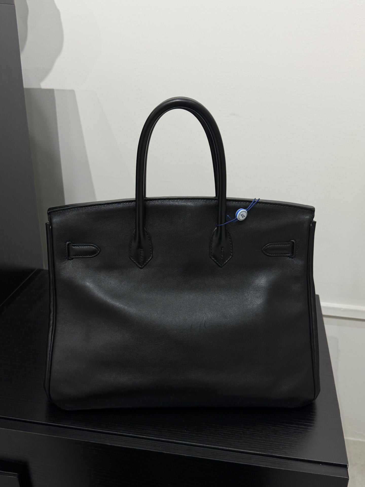 Hermès Birkin 35 in Black Evergrain Leather with Gold Hardware - Stamp L