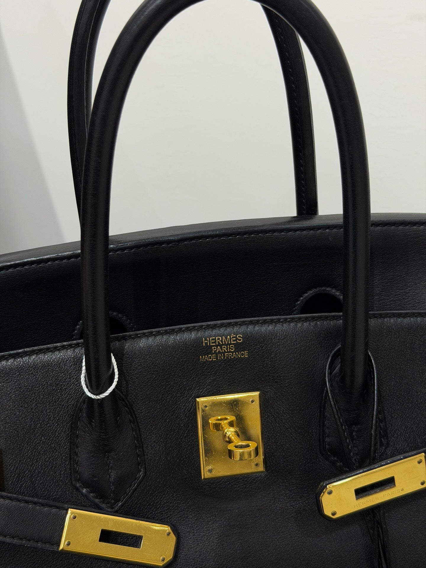 Hermès Birkin 35 in Black Evergrain Leather with Gold Hardware - Stamp L