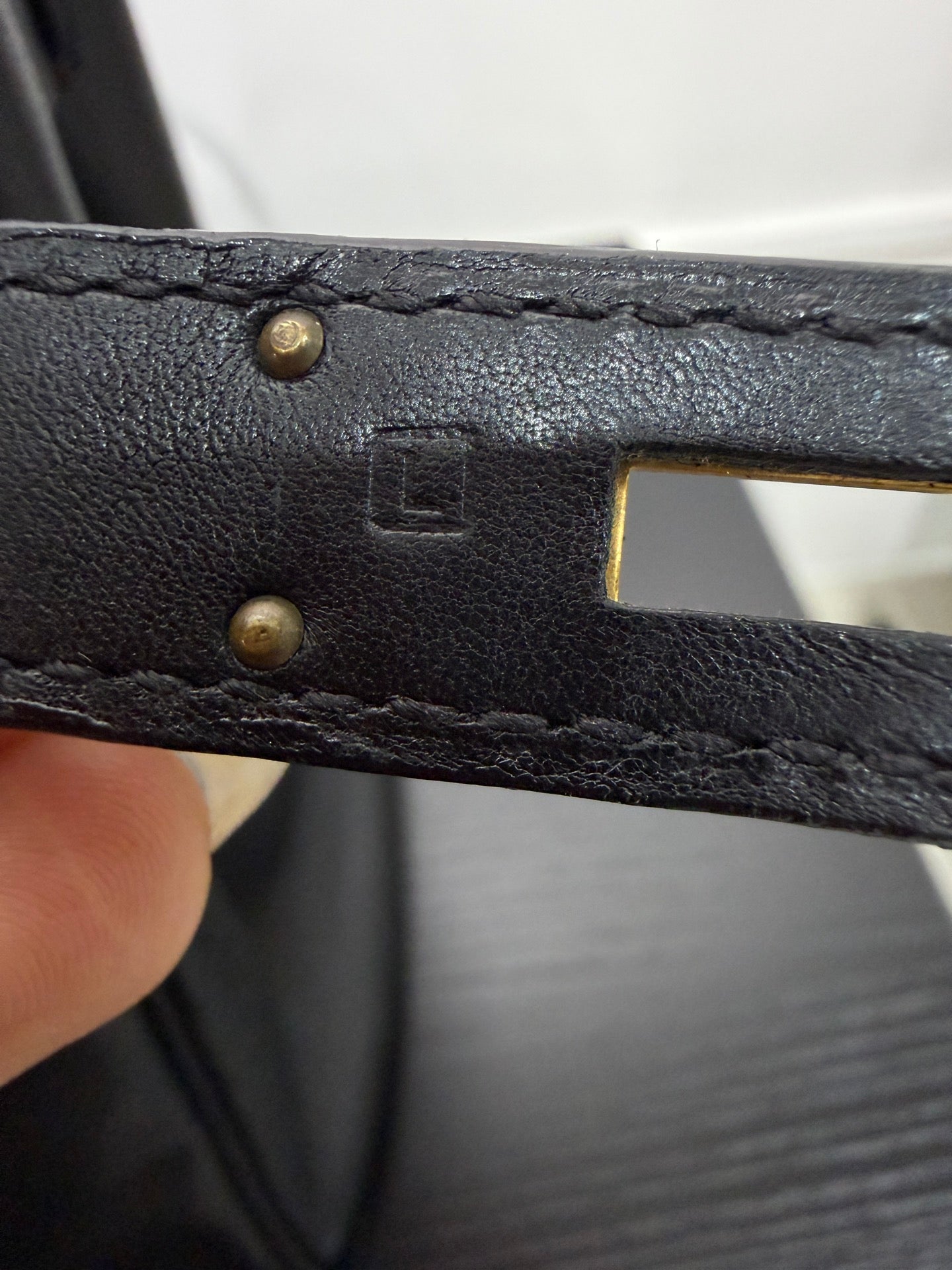 Hermès Birkin 35 in Black Evergrain Leather with Gold Hardware - Stamp L