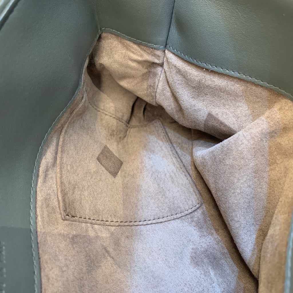 Bottega Veneta Olimpia Intrecciato Shoulder Bag Gray Used Women Classic