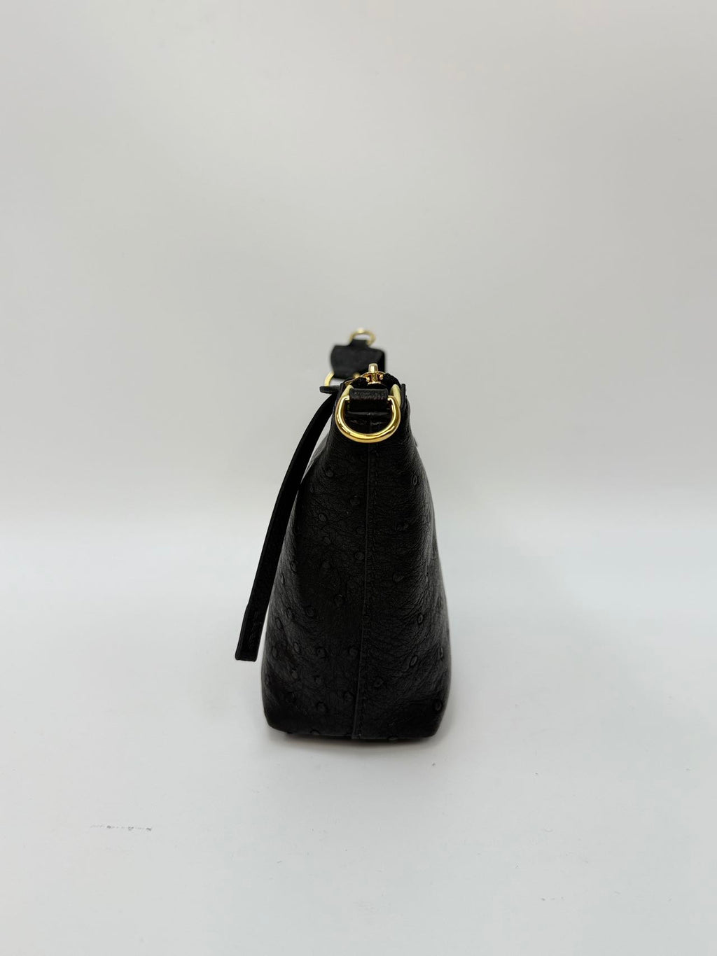 Original Design | High-End Handcrafted Custom Bag-Sail Boat (black Ostrich Leather) - Pre-Owned