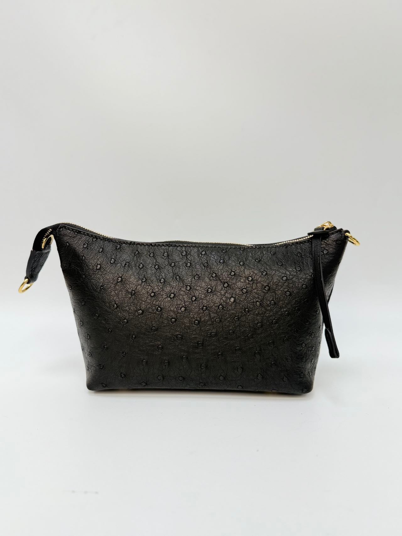 Original Design | High-End Handcrafted Custom Bag-Sail Boat (black Ostrich Leather)