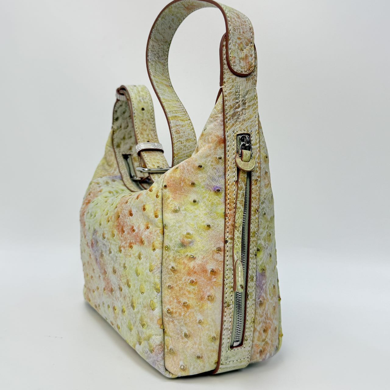 Original Design | High-End Handcrafted Custom Bag-BUBU HOBO(Colored Ostrich Leather)