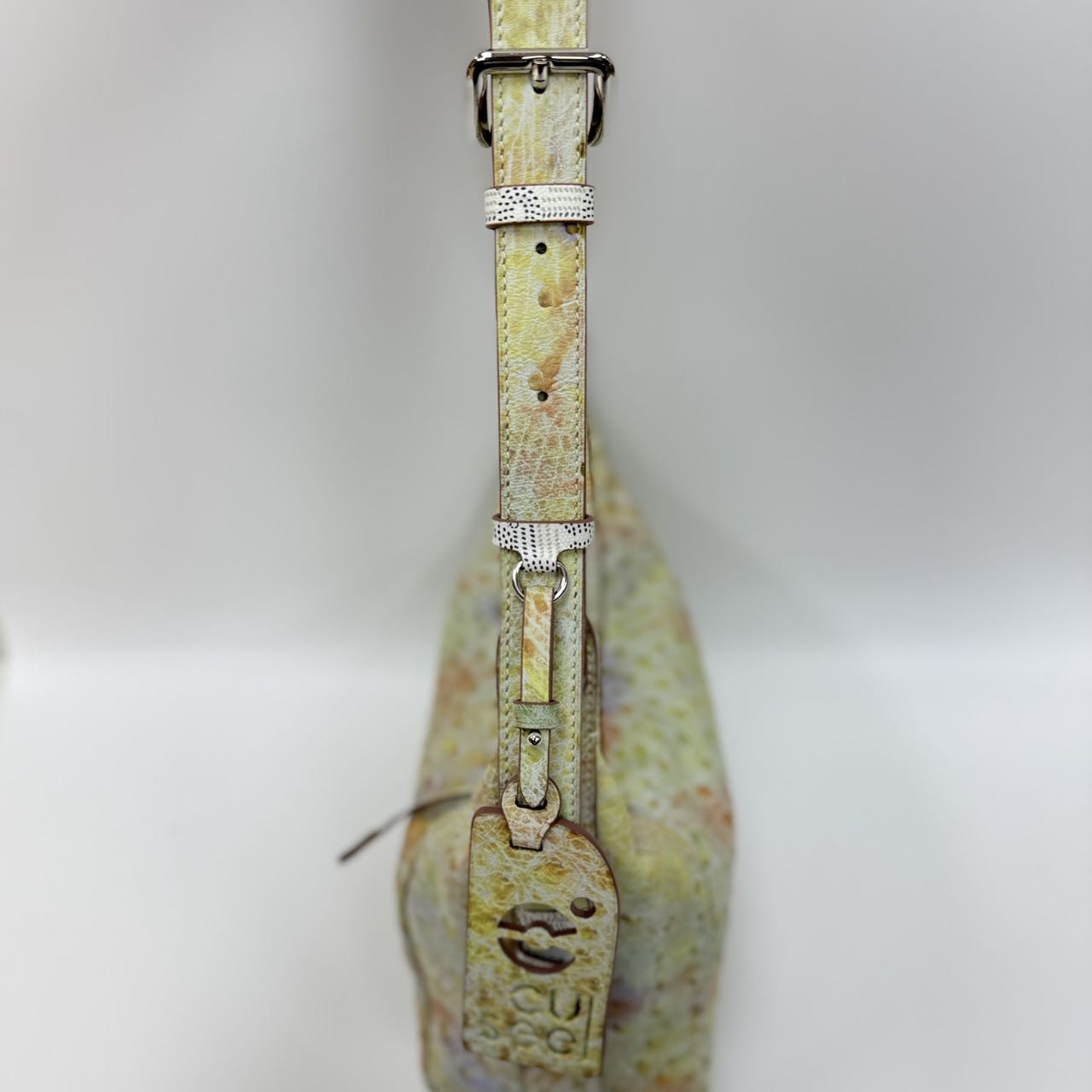 Original Design | High-End Handcrafted Custom Bag-BUBU HOBO(Colored Ostrich Leather)