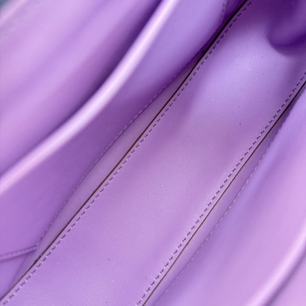 Original Design | High-End Handcrafted Custom Bag-Felicia(Purple Ostrich Leather) - Pre-Owned