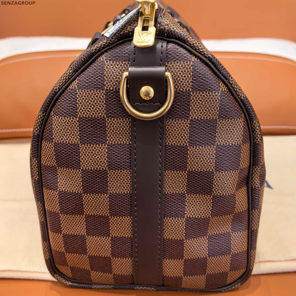 Louis Vuitton Speedy 25 Damier Ebene Shoulder Bag Women Classic