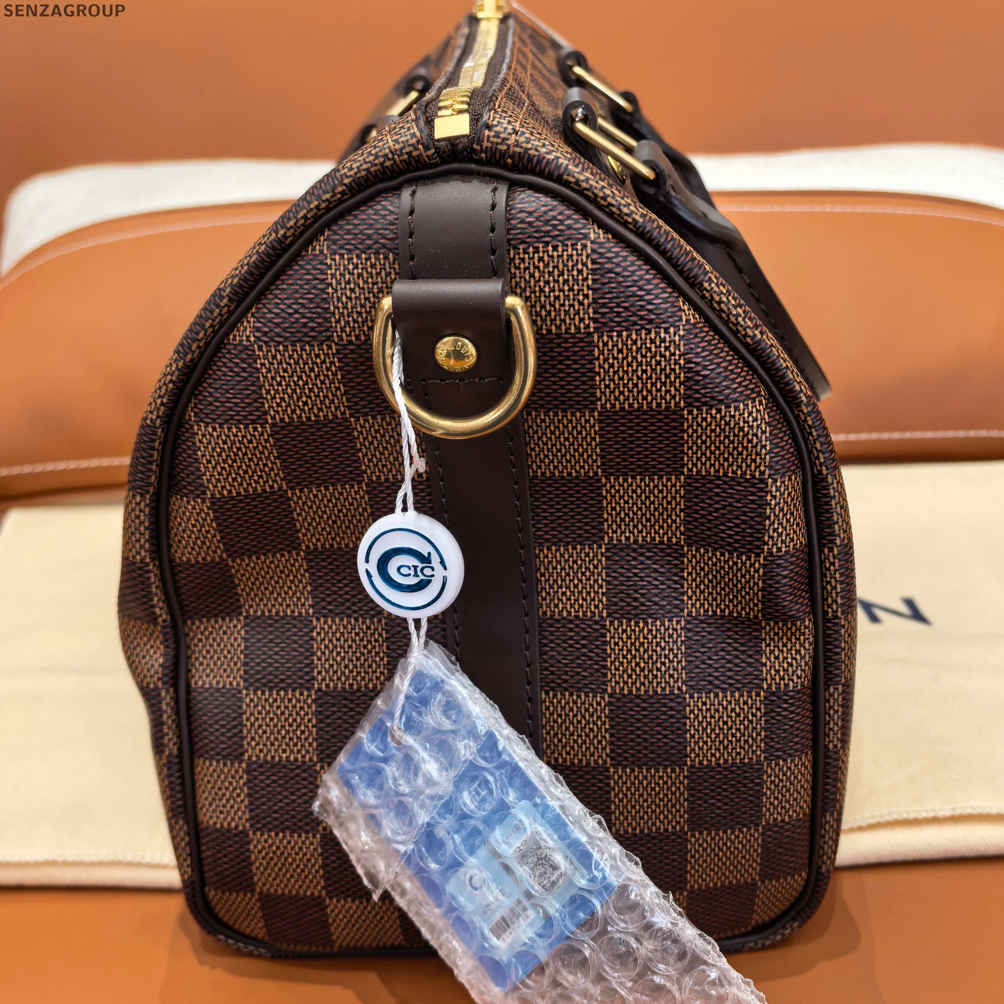 Louis Vuitton Speedy 25 Damier Ebene Shoulder Bag Women Classic