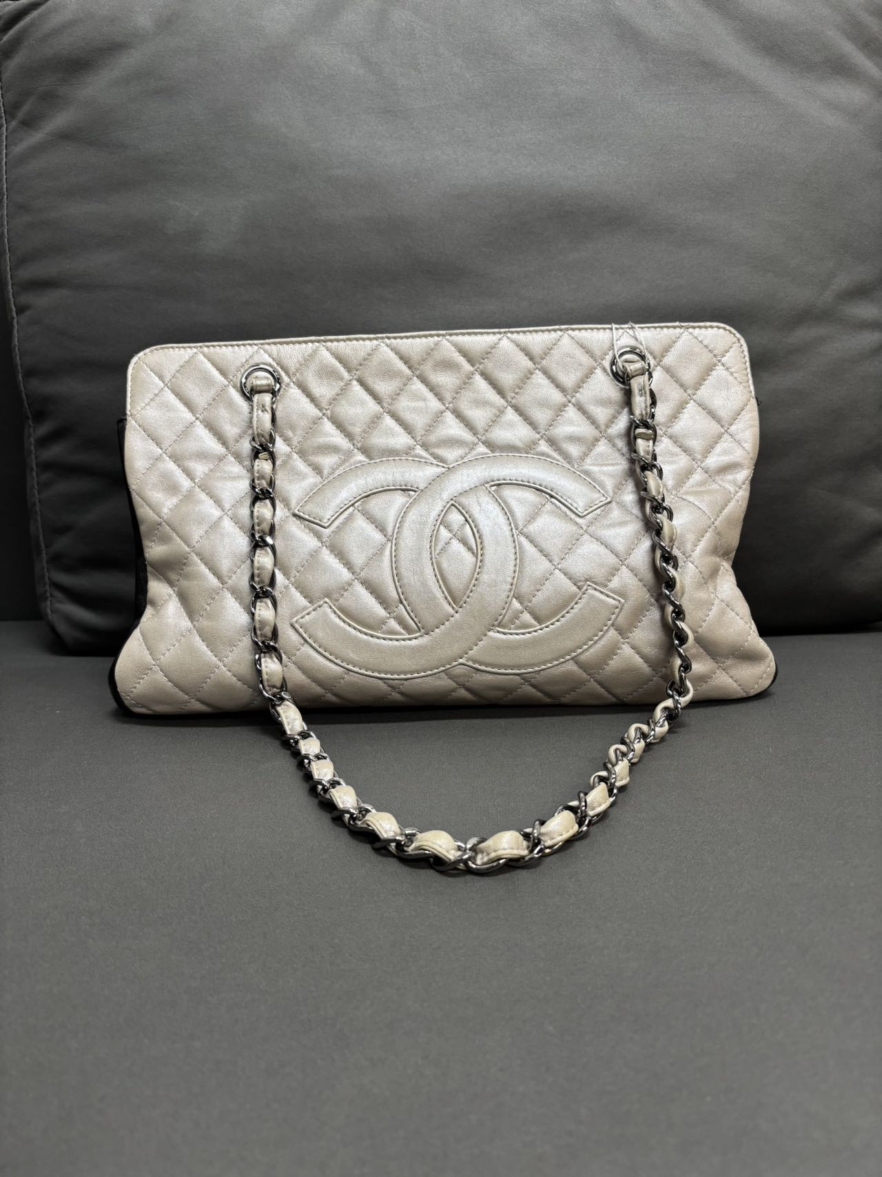 Chanel Classic Flap Shoulder Bag - Light Color, Pre-Owned