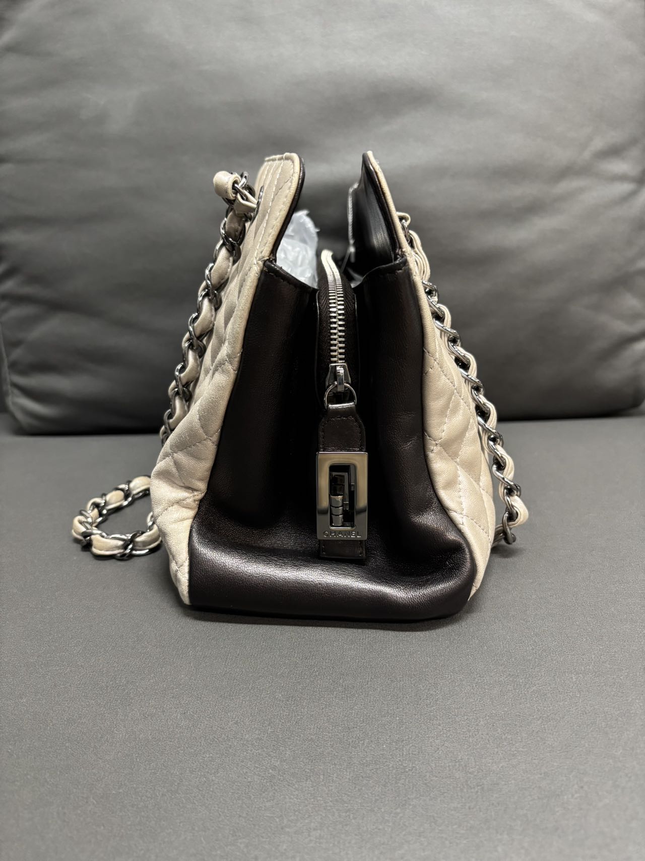Chanel Classic Flap Shoulder Bag - Light Color, Pre-Owned