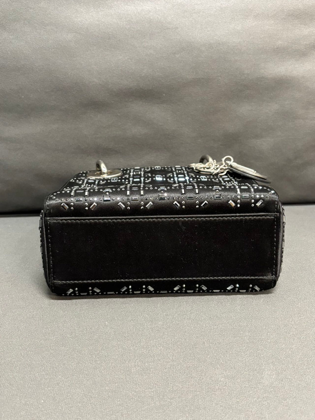 Lady Dior Bag in Black with Silver Hardware - Pre-Owned