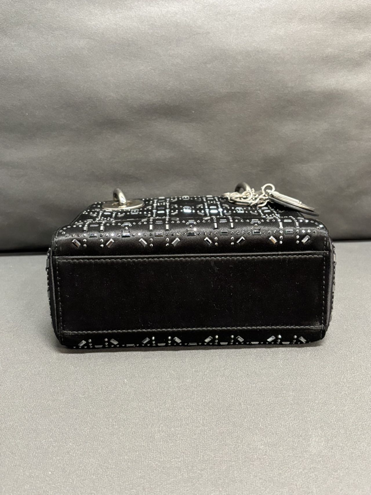 Lady Dior Bag in Black with Silver Hardware - Pre-Owned