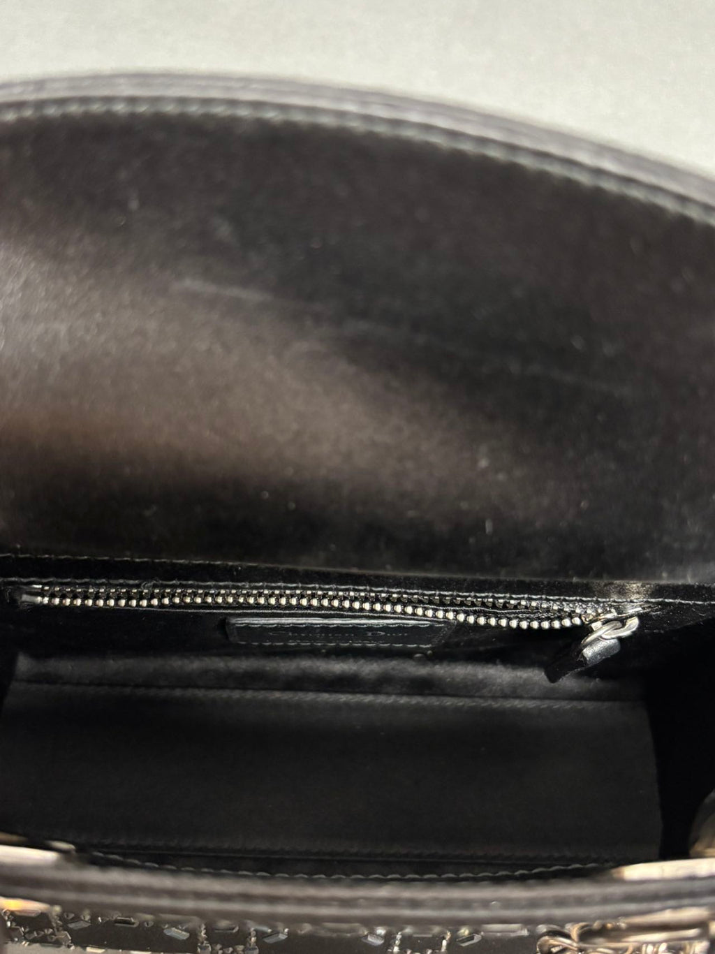 Lady Dior Bag in Black with Silver Hardware - Pre-Owned