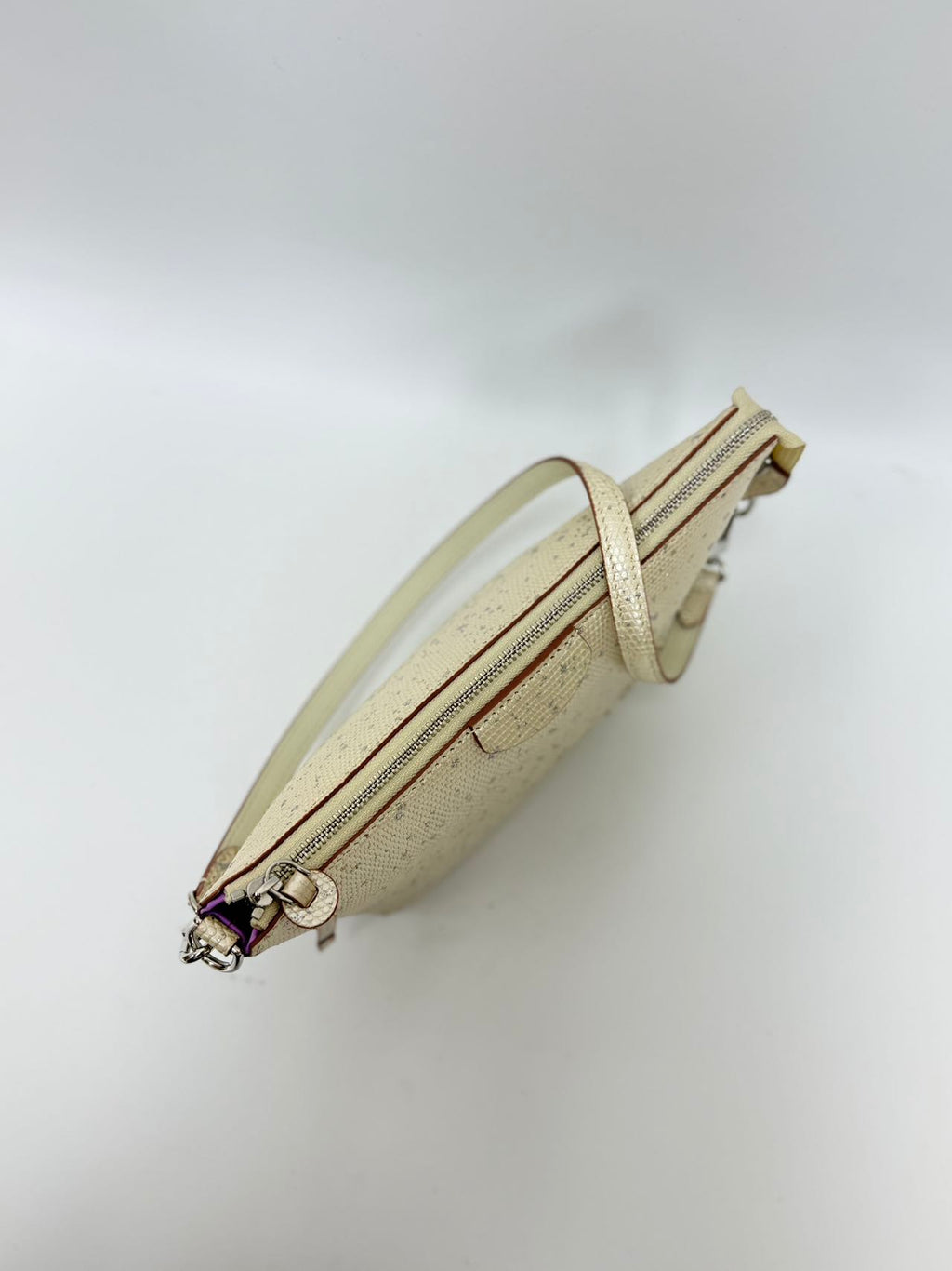 Original Design | High-End Handcrafted Custom Bag-Sail Boat (White Lizard Leather) - Pre-Owned