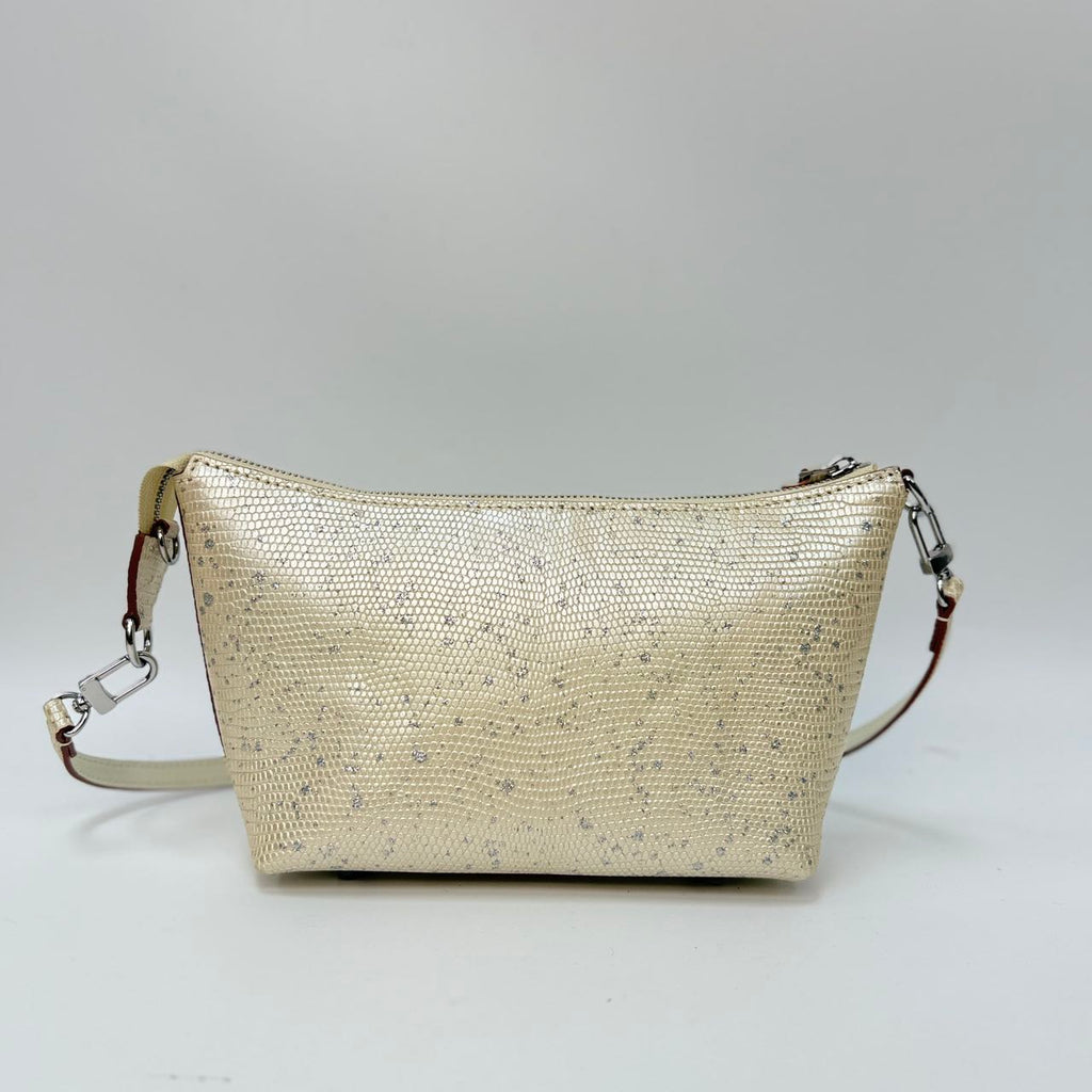 Original Design | High-End Handcrafted Custom Bag-Sail Boat (White Lizard Leather) - Pre-Owned