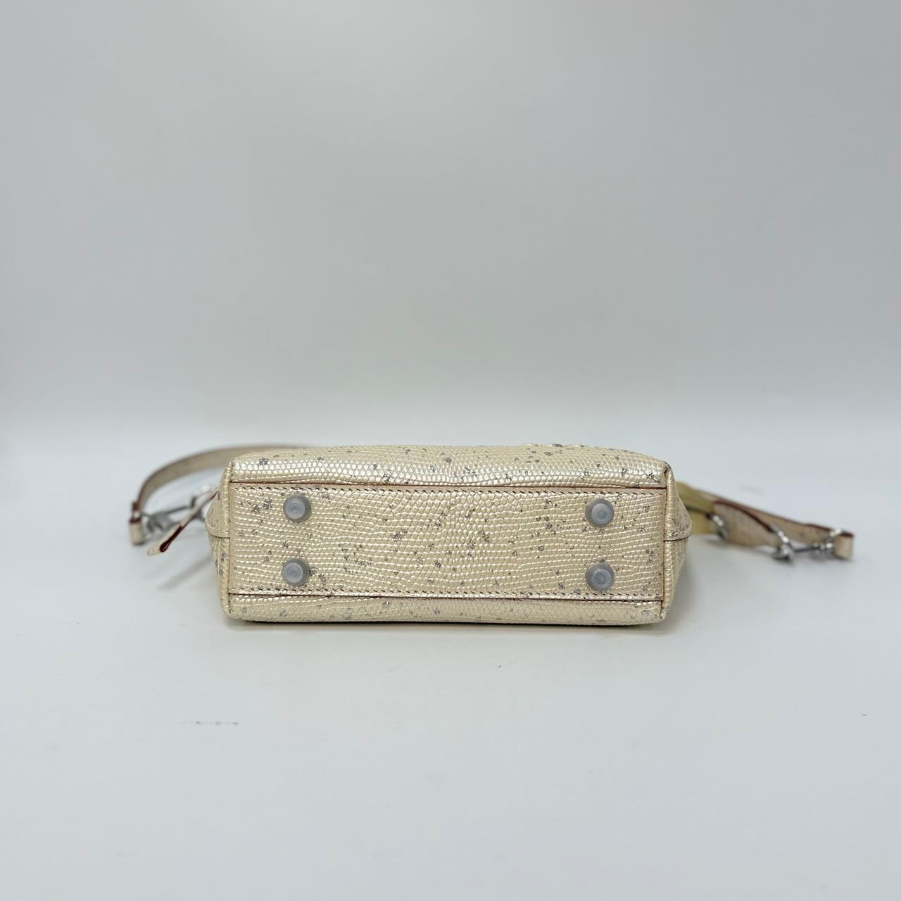 Original Design | High-End Handcrafted Custom Bag-Sail Boat (White Lizard Leather) - Pre-Owned
