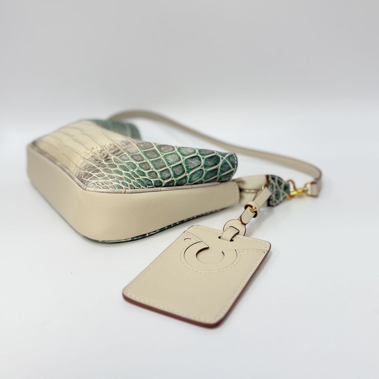 Original Design | High-End Handcrafted Custom Bag-Felicia(Crocodile Leather) - Pre-Owned