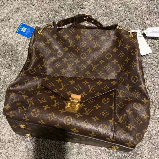 LOUIS VUITTON Metis Hobo Monogram Canvas Shoulder Bag Brown - Pre-Owned