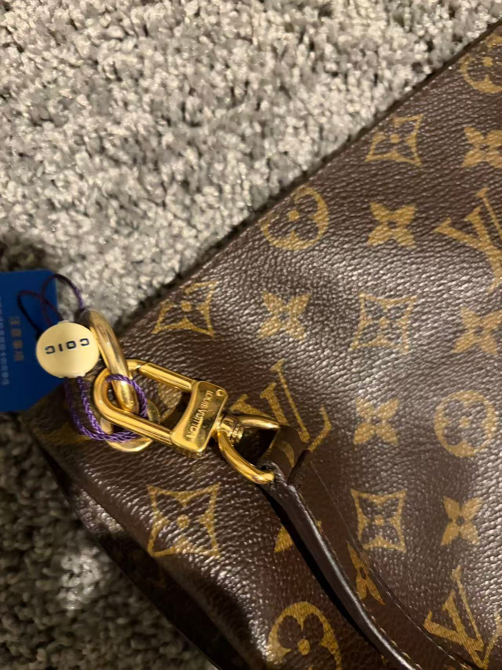 LOUIS VUITTON Metis Hobo Monogram Canvas Shoulder Bag Brown - Pre-Owned