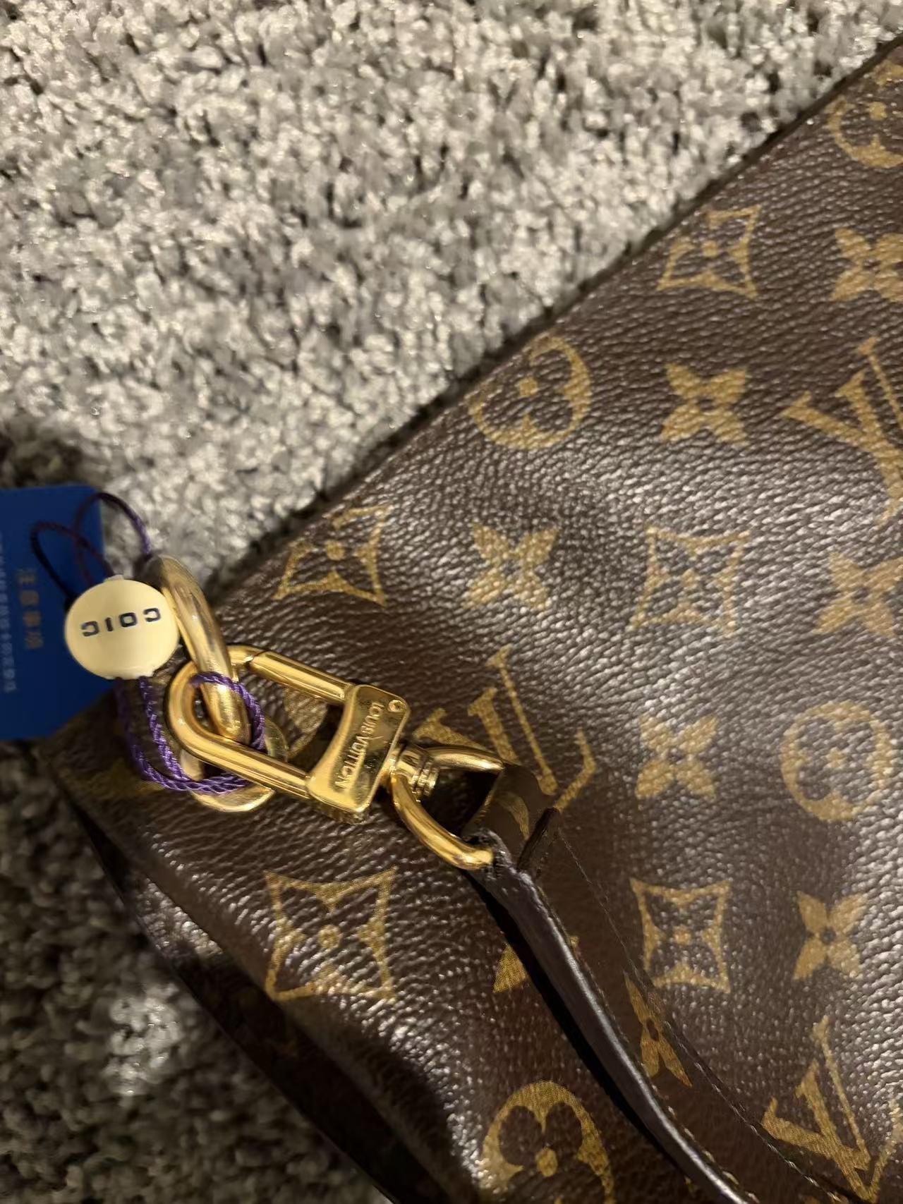LOUIS VUITTON Metis Hobo Monogram Canvas Shoulder Bag Brown