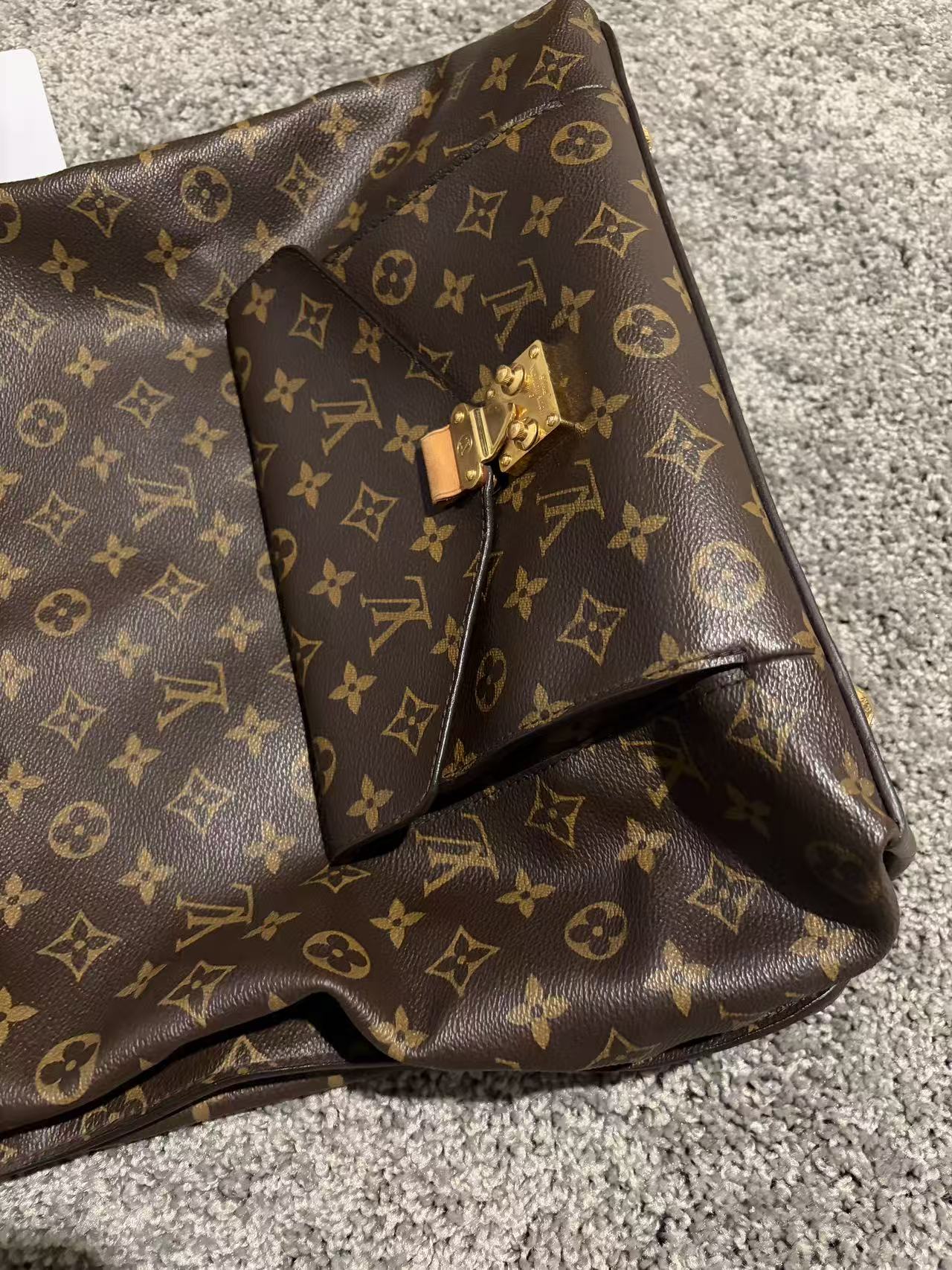 LOUIS VUITTON Metis Hobo Monogram Canvas Shoulder Bag Brown - Pre-Owned