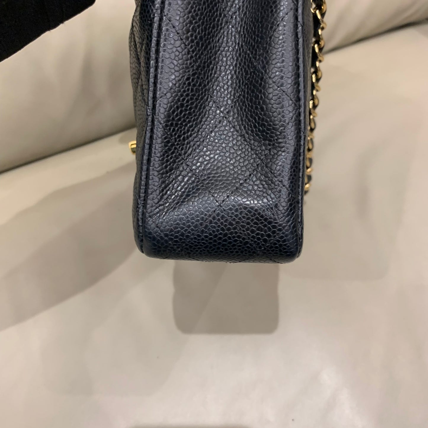 Chanel Classic Medium Double Flap - Black Caviar Leather with Gold Hardware