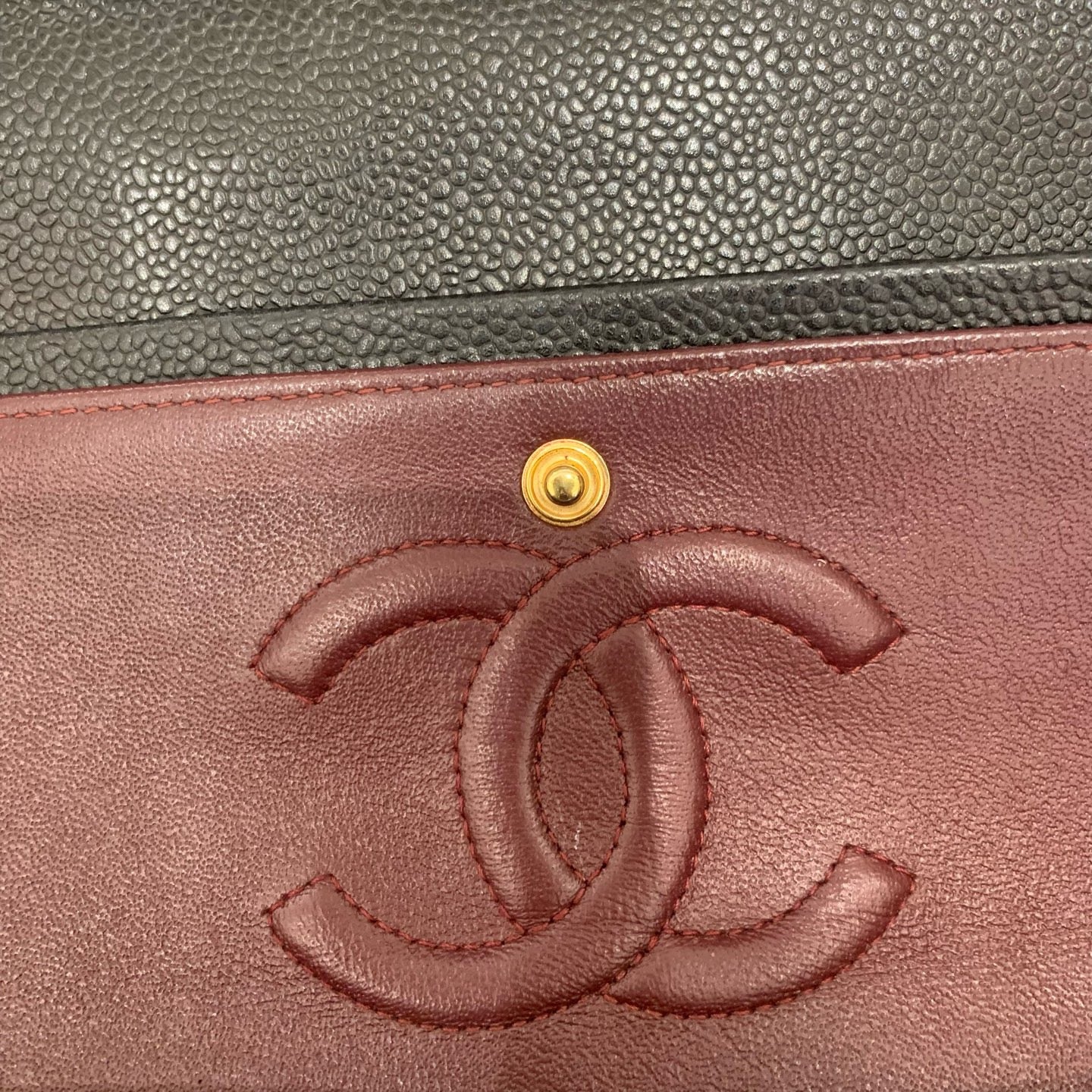 Chanel Classic Medium Double Flap - Black Caviar Leather with Gold Hardware
