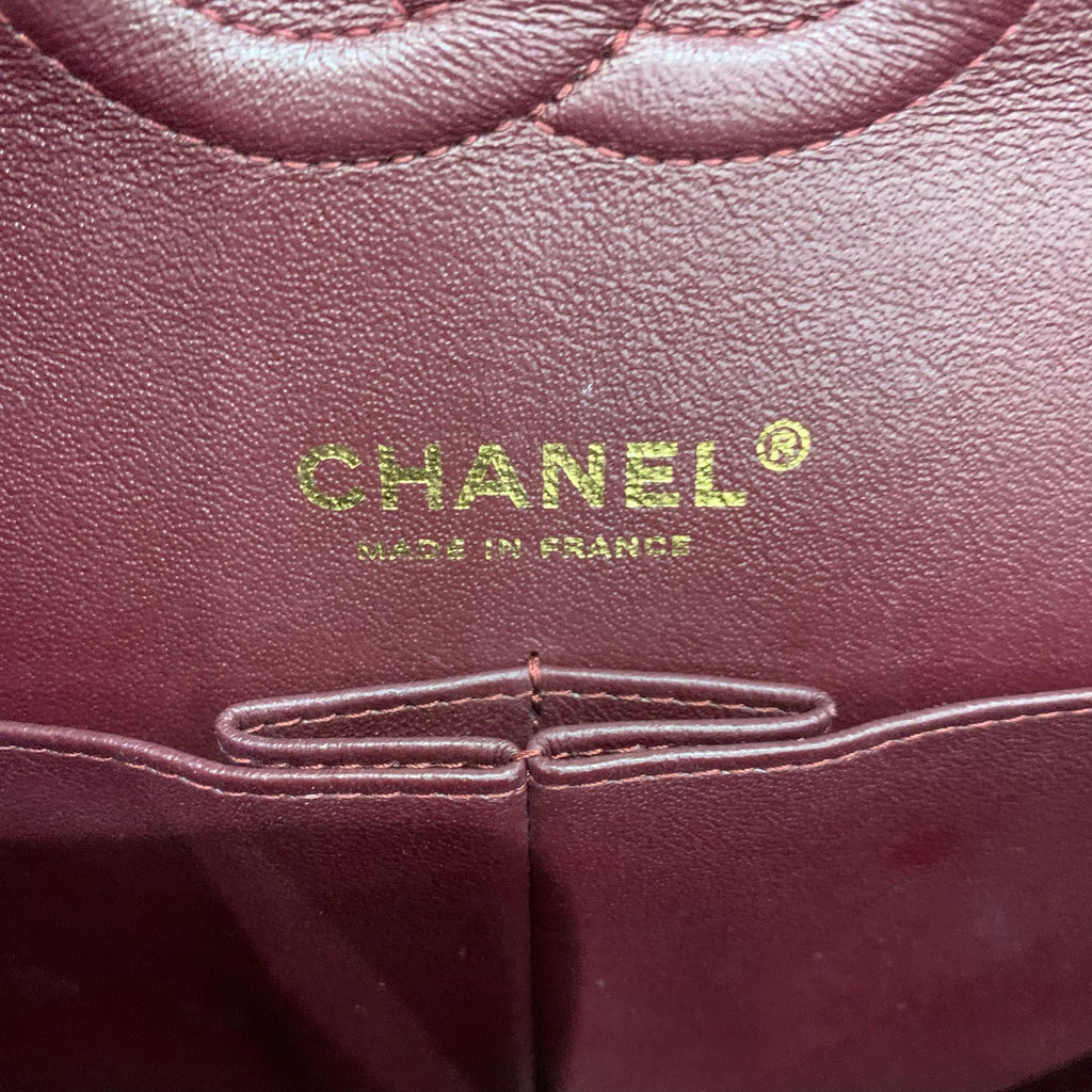 Chanel Classic Medium Double Flap - Black Caviar Leather with Gold Hardware - Pre-Owned