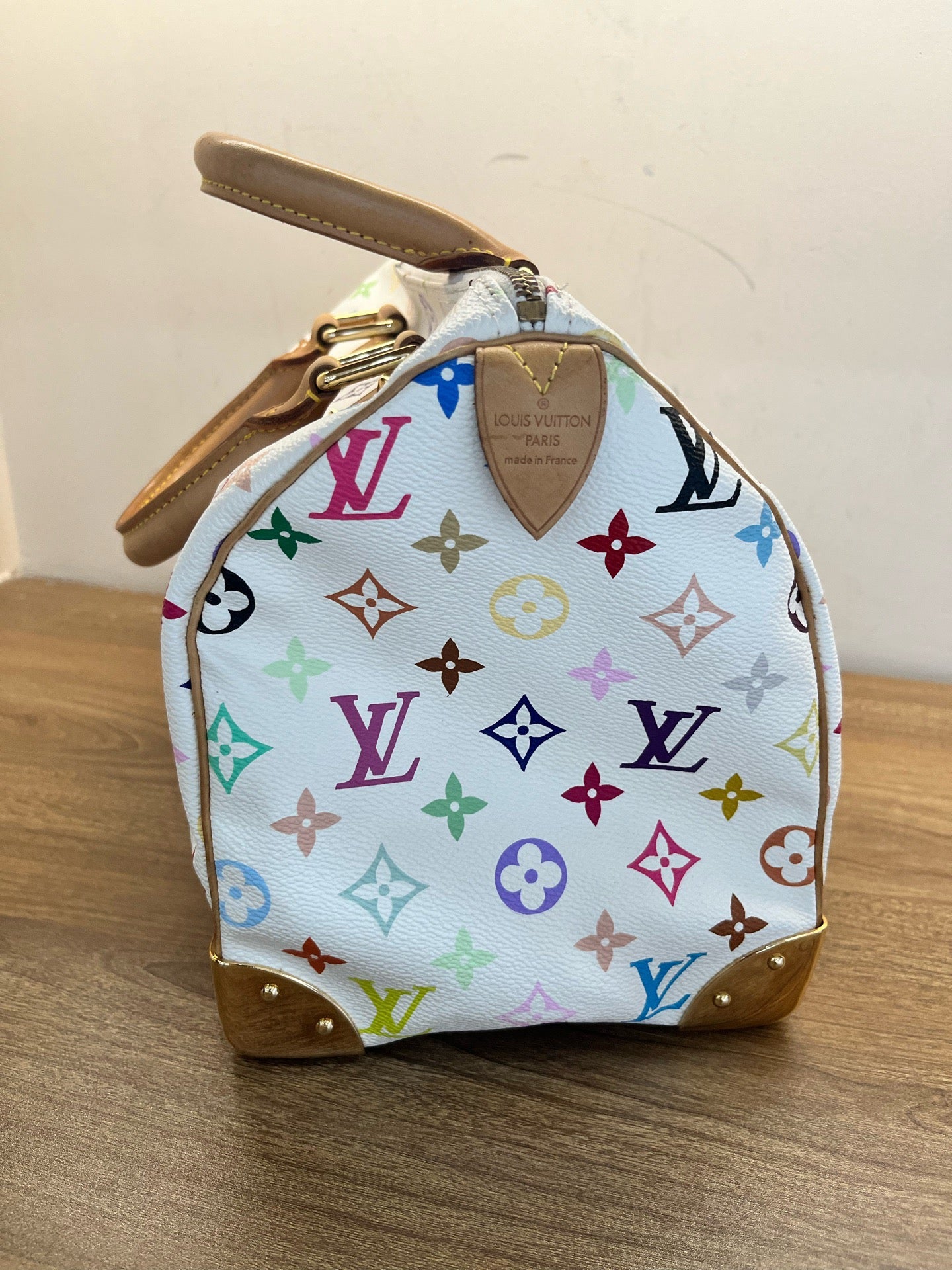 Louis Vuitton x Takashi Murakami Monogram Multicolore Speedy 30 (White)