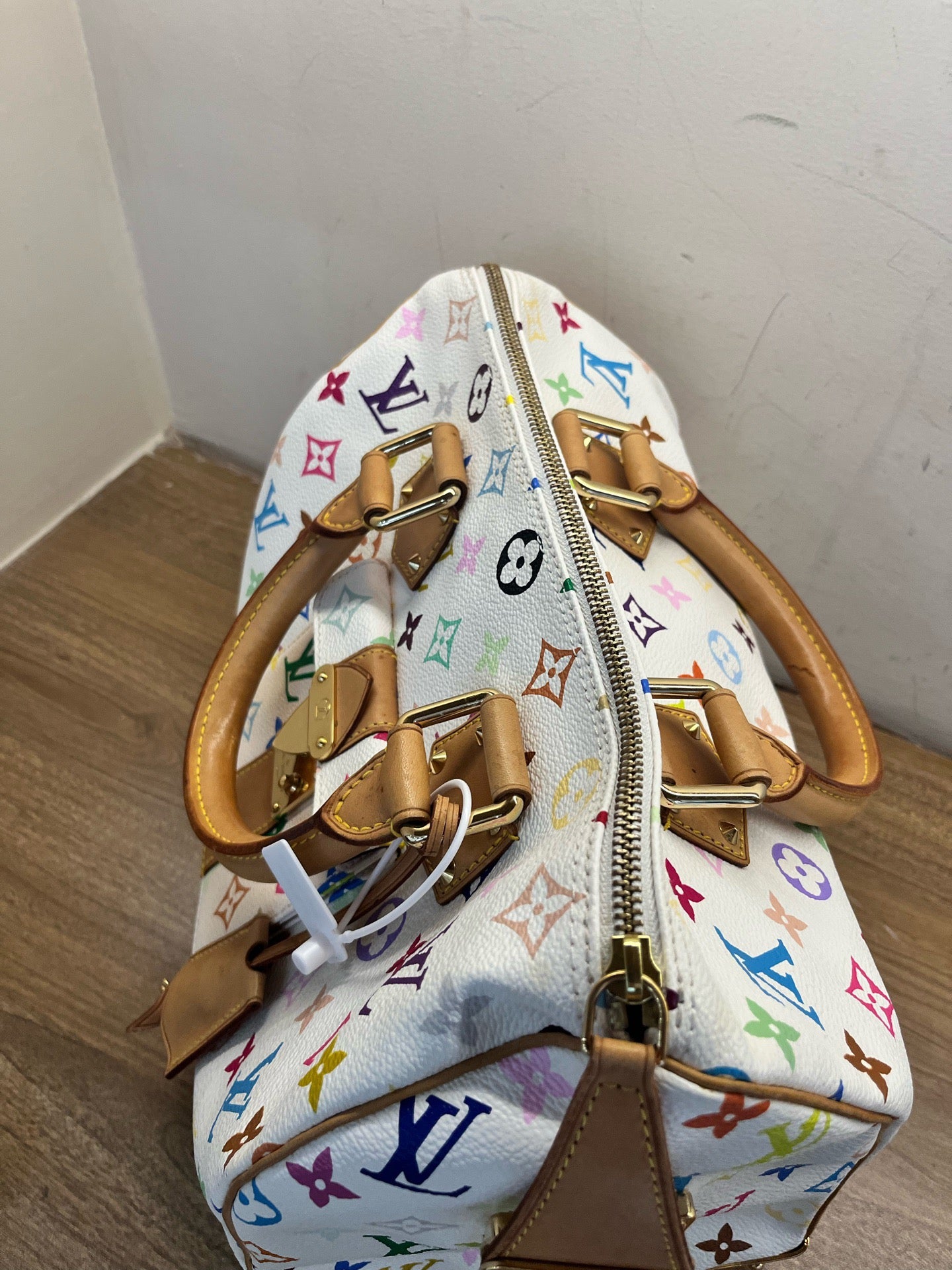 Louis Vuitton x Takashi Murakami Monogram Multicolore Speedy 30 (White)