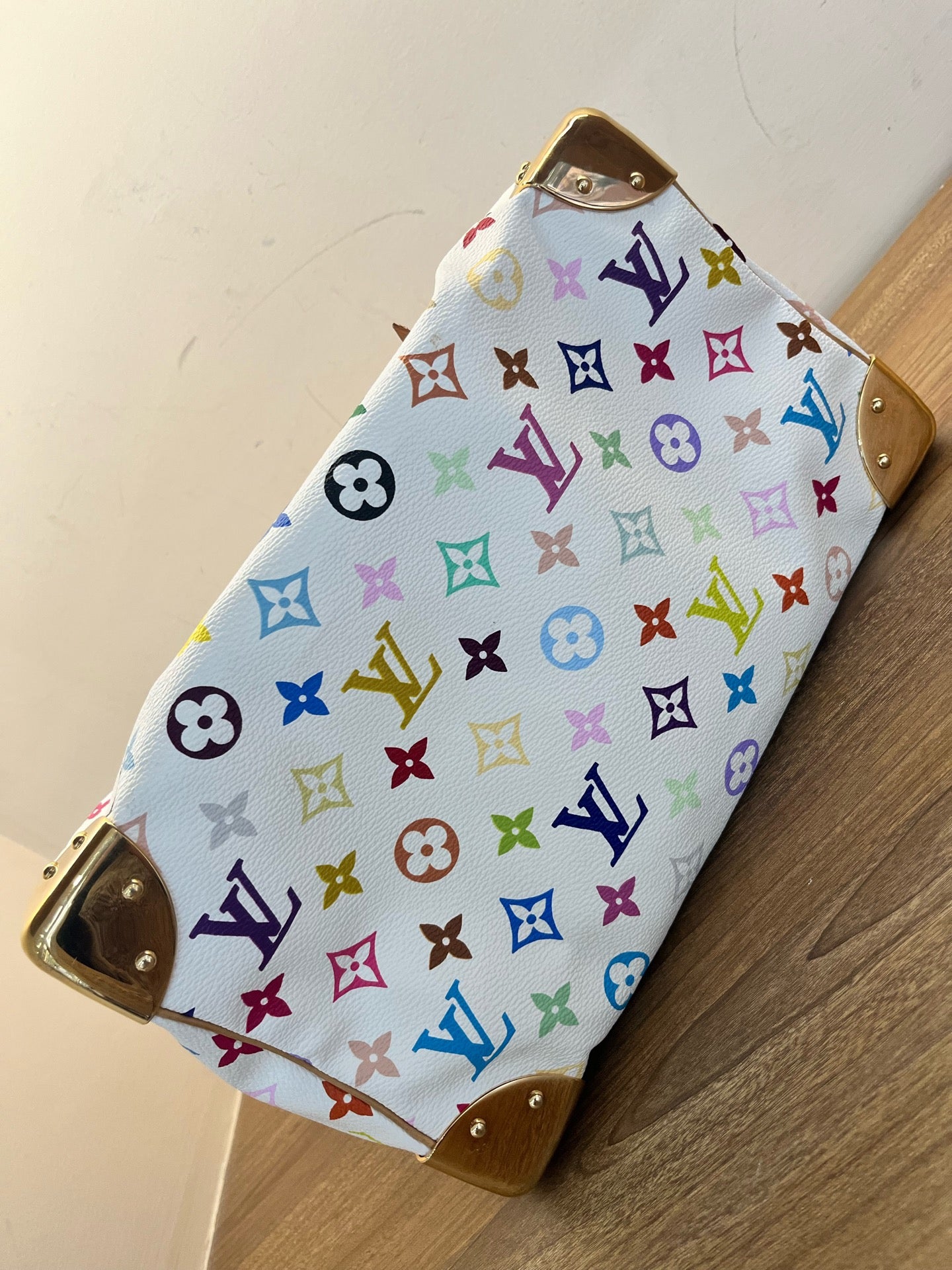 Louis Vuitton x Takashi Murakami Monogram Multicolore Speedy 30 (White)