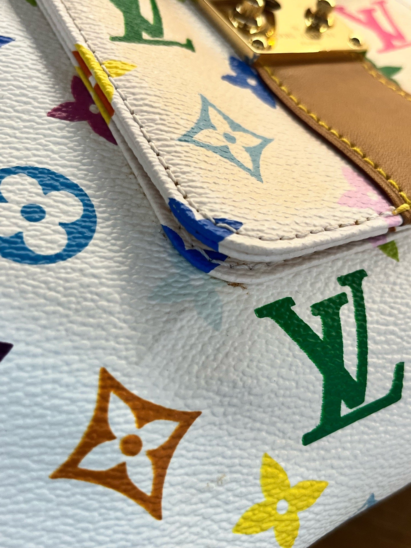 Louis Vuitton x Takashi Murakami Monogram Multicolore Speedy 30 (White)